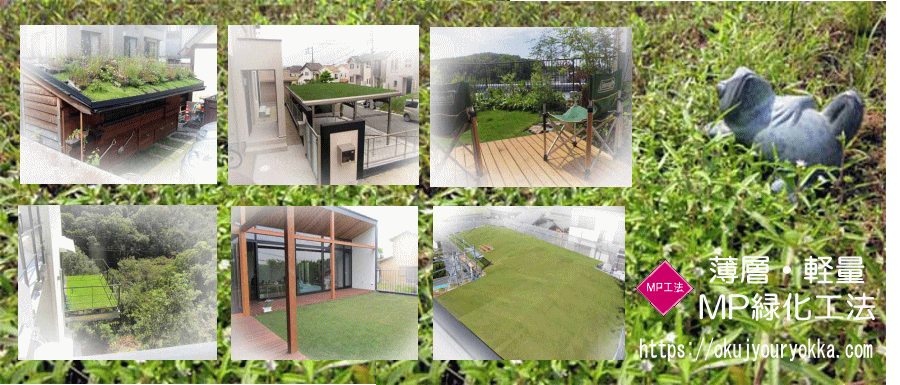建物にやさしい屋上緑化 屋上庭園や緑化 壁面緑化 ベランダガーデン バルコニーガーデン てるかガーデンデザイン